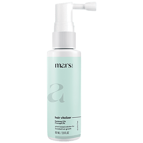 Mars by GHC Hair Vitalizer - 3% Redensyl & Procapil, 60 ml Plant Based Solution For Boosted Hair Growth