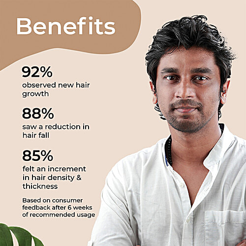 Mars by GHC Hair Vitalizer - 3% Redensyl & Procapil, 60 ml Plant Based Solution For Boosted Hair Growth