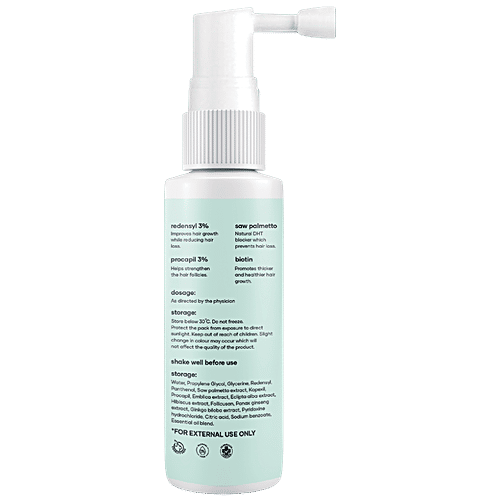 Mars by GHC Hair Vitalizer - 3% Redensyl & Procapil, 60 ml Plant Based Solution For Boosted Hair Growth