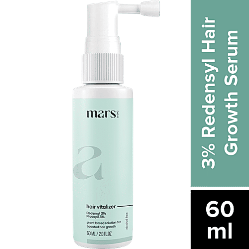 Mars by GHC Hair Vitalizer - 3% Redensyl & Procapil, 60 ml Plant Based Solution For Boosted Hair Growth