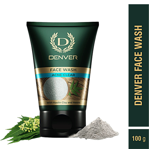 Buy Denver Acne Clear Face Wash With Kaolin Clay & Neem Online at