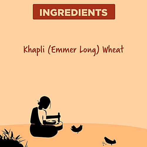 Two Brothers Organic Farms Khapli Flour - Emmer Long, Whole Wheat Atta, Stoneground, 2 kg  Whole Wheat, Ancient