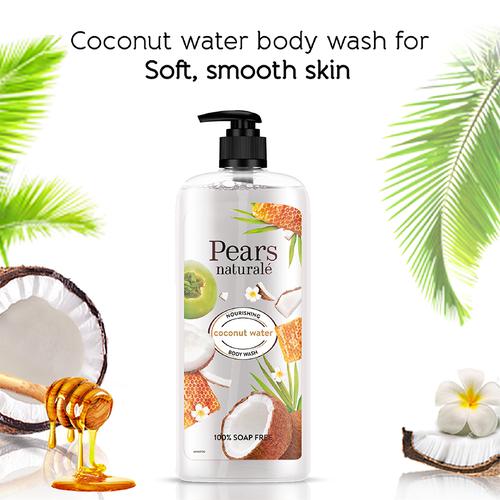 Pears Naturale Nourishing Coconut Water Body Wash - 100% Soap Free, 750 ml