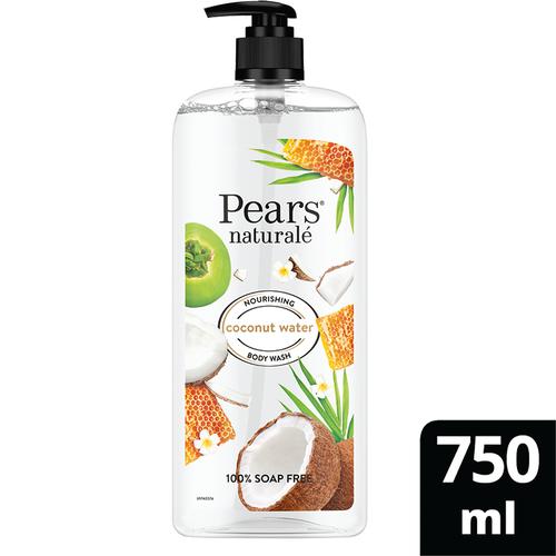 Pears Naturale Nourishing Coconut Water Body Wash - 100% Soap Free, 750 ml