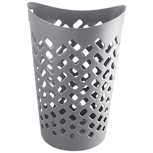 Buy Cello Flexi Plastic Laundry Basket Grey Online at Best Price of