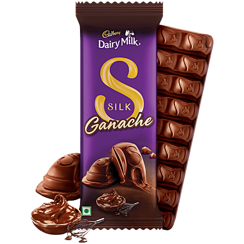 Cadbury Dairy Milk Silk Ganache Chocolate Bar, 137 g  