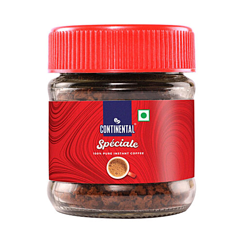 Continental Speciale Pure Instant Coffee Powder, 25 g Jar Made with Arabica Beans