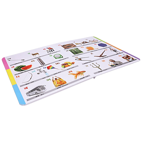 Navneet Four In One Board Book - Alphabet, Numbers, Hindi Varnamala & General Knowledge, 1 pc