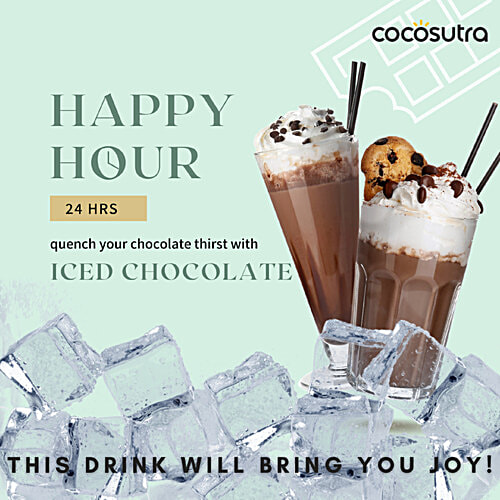 Cocosutra Hazelnut Drinking Chocolate Mix - Enjoy Hot Or Cold, Makes Smoothies & Shakes, 100 g  Creamy Tasti
 Luscious Blend
 Velvety Rich