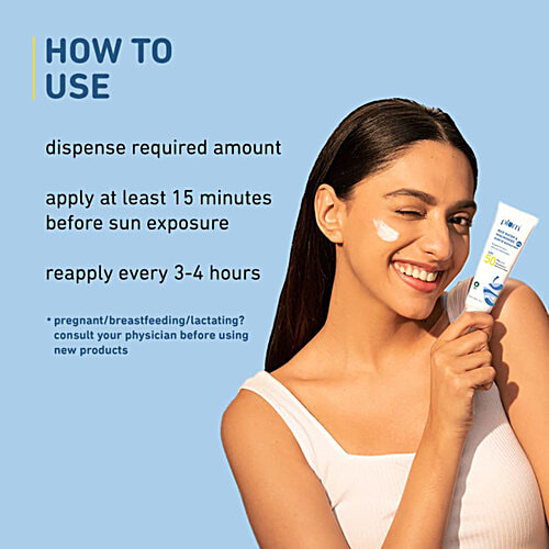 Plum Rice Water & 2% Niacinamide Hybrid Sunscreen - SPF 50 PA+++, 50 g Brightens Skin, Reduces Blemishes, 100% Vegan, For All Genders, Paraben Free, No White Cast, Prevents Tanning