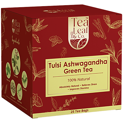 Buy Tea Leaf & Co. Tulsi Ashwagandha Green Tea Online at Best Price of