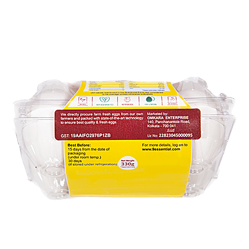 9Essential Premium White Eggs, 6 pcs  