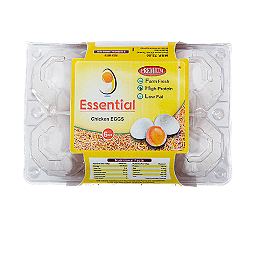 9Essential Premium White Eggs, 6 pcs  