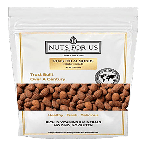Buy Nuts For Us Pvt Ltd Roasted Almonds Slightly Salted Online at