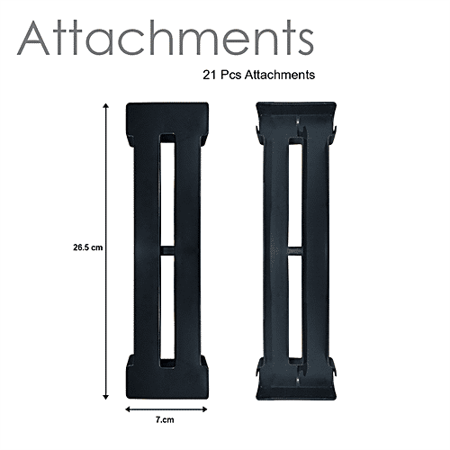 The Next Trend Super Smart Premium Multipurpose Rack - 3 Shelf, Black & Silver Colour, 1 pc  