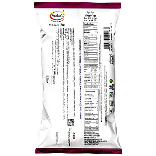 Maniarr's Peri Peri Slim Bites Wheat Chips, 60 g Pouch 