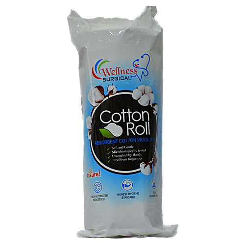 Buy WELLNESS SURGICAL Absorbent Cotton Roll For Medical Use Online at