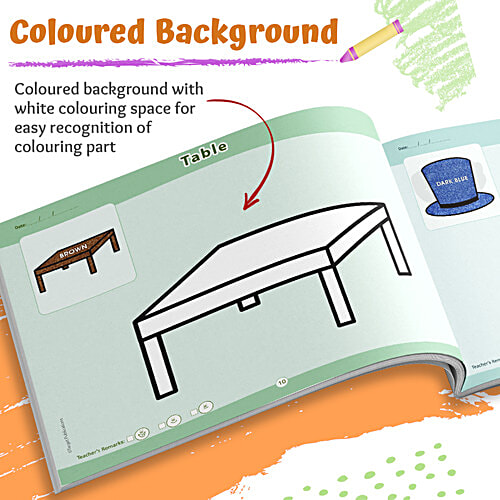 Target Publications Blossom Colouring Books For Kids 2+ Years, 6 pcs (Set of 6)