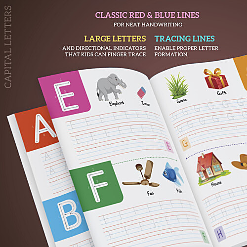 Target Publications Writing Practice Book - For Kids 2 to 6 Years, 4 pcs (Set of 4) 