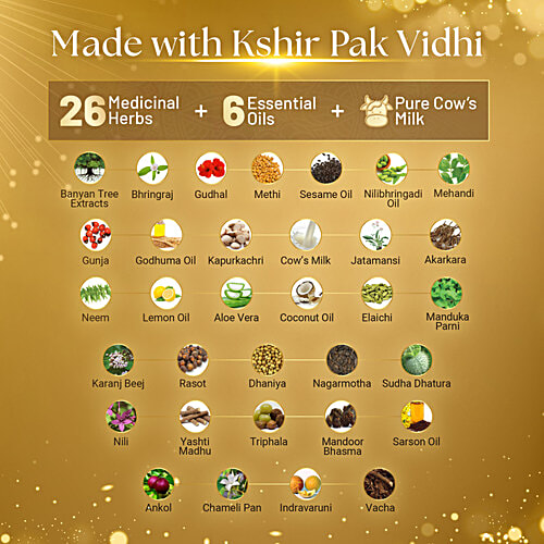 Sesa Ayurvedic Regain Oil Refill Pack - 100% Natural, Ayurvedic Certified, Clinically Proven, 100 ml  Made With Kshir Pak Vidhi, 26 Medicinal Herbs, 6 Essential Oils, Pure Cow Milk