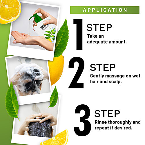 Sesa Ayurvedic Anti Dandruff Shampoo + Conditioner - Power Of Neem & Lemon, No Paraben, 500 ml