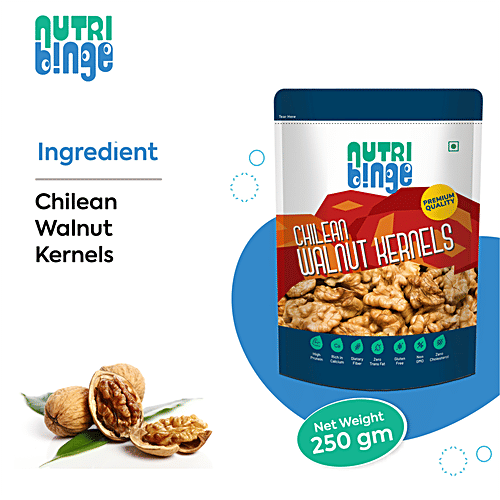 Nutri Binge Chilean Walnut Kernels, 250 g  