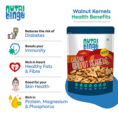Nutri Binge Chilean Walnut Kernels, 250 g  