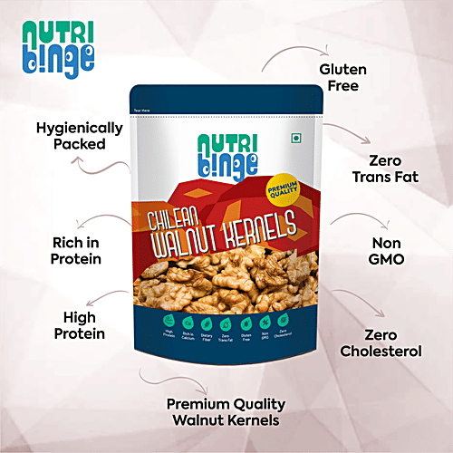 Nutri Binge Chilean Walnut Kernels, 250 g  
