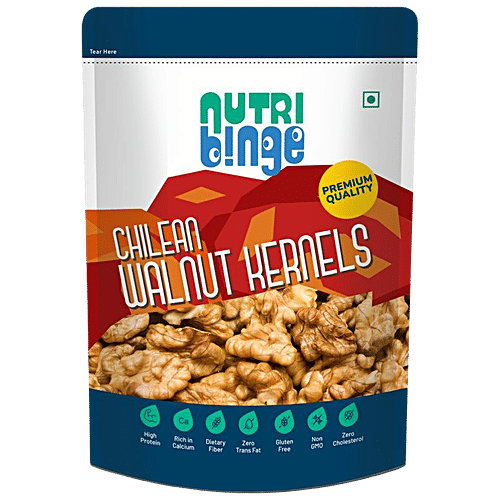 Nutri Binge Chilean Walnut Kernels, 250 g  