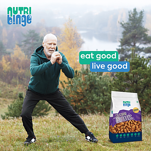 Nutri Binge Premium California Almonds, 500 g  