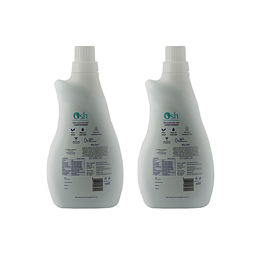 Osh Laundry Detergent - Mild Lavender Fragrance, 1 L (Pack of 2) 99% Natural & Plant Derived, Allergen Free, Safe For Sensitive Skin, Colour Safe