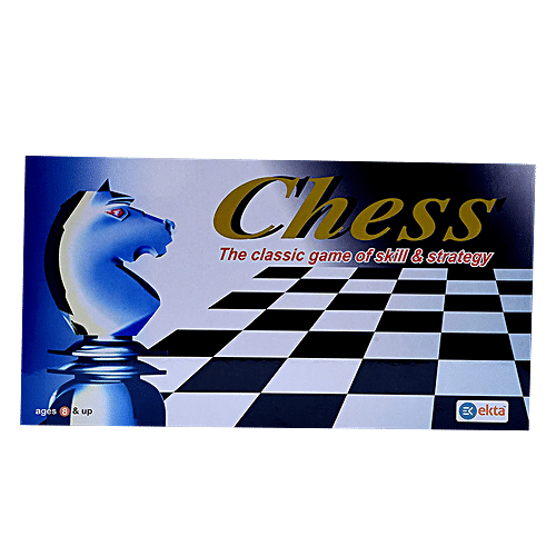 Ekta Chess Board Game Set For Kids 5 Years & Up, Classic Game Of Skill & Strategy, 1 pc  Classic Game of Skill
 Strategy for Kids 5 Years & Up