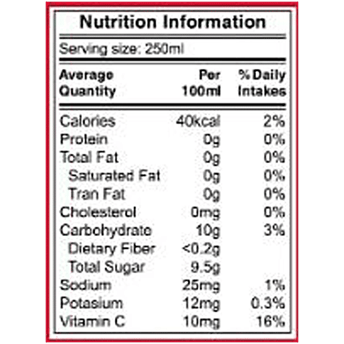 Vinut Lychee Juice With Pulp, 250 ml