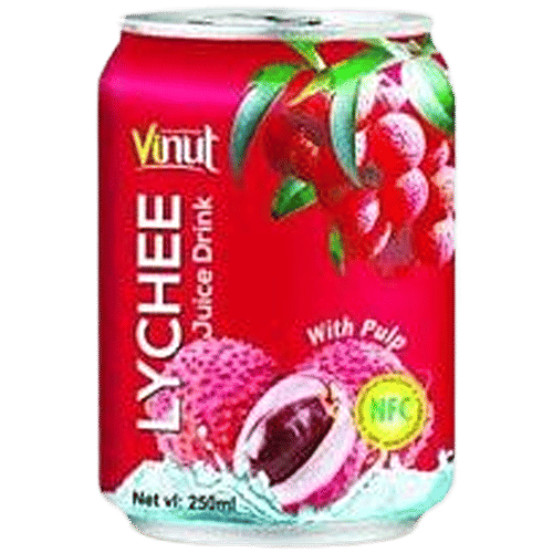 Vinut Lychee Juice With Pulp, 250 ml