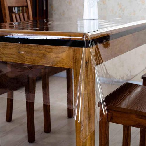 JBG Home Store Transparent Center Table Cover - Without Laced Edges, 102 X 152 cm, 1 pc  