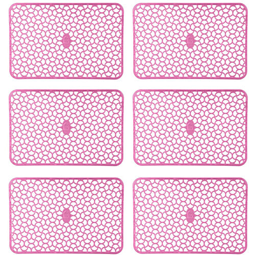 JBG Home Store Waterproof PVC Fridge Mats - For Multipurpose, Pink, 6 pcs