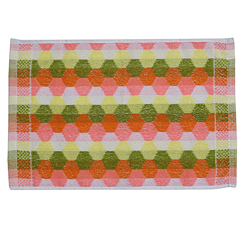 JBG Home Store Hand Towels Cotton - Abstract Pattern, Multicolour, 4 pcs