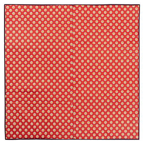 JBG Home Store Reversible PVC Bedsheet Protector - Check & Floral Print, Assorted Colour, 92 X 92 cm, 1 pc Food Mats, Foldable and lightweight