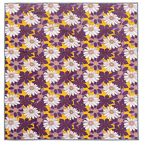 JBG Home Store Reversible PVC Bedsheet Protector - Floral Print, Multicolour, 92 X 92 cm, 1 pc  Food Mats, Foldable and lightweight