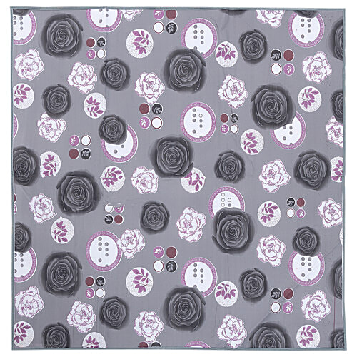 JBG Home Store Reversible PVC Bedsheet Protector - Floral Print, Multicolour, 92 X 92 cm, 1 pc  Food Mats, Foldable and lightweight
