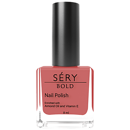 Sery Bold Nail Polish, 8 ml Watermelon MNP-08 With Almond Oil & Vitamin E