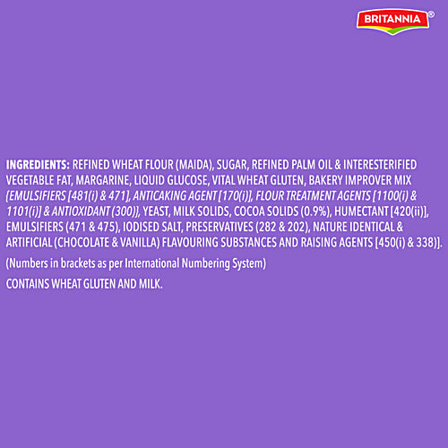 Britannia Treat Cocoa Creme Croissant, 242.5 g (Pack of 5)