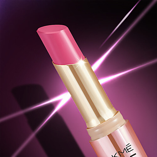 Lakme 9 To 5 Primer + Shine Lipstick, 3.6 g Lush Nude High Shine, Built In Primer