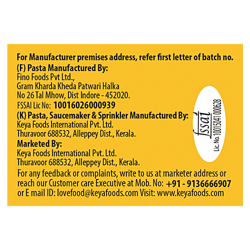 Keya Piri Piri Pasta - African Style, Penne, With Hot Sauce Maker & Extra Spicy Sprinkler, 96.5 g Pouch Made With Soft Suji/Rawa