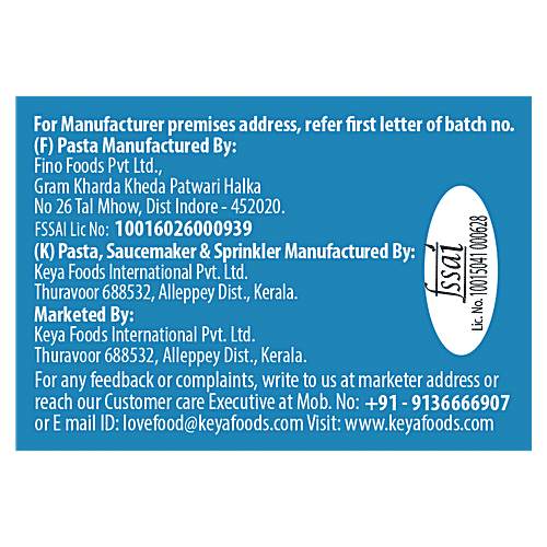 Keya Mac & Cheese Pasta - American Style, Macaroni, With Creamy Sauce Maker & Extra Herby Sprinkler, 95.5 g Pouch Made With Soft Suji/Rawa