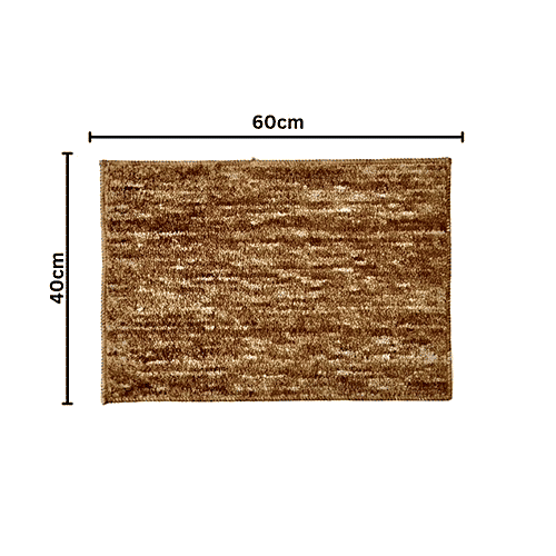 VTI Home Collection Milange Macrofibre Tufted Door/Floor/Bath Mat With Anti-Skid Rubber Backing - Soft, Durable & Washable, 1 pc  