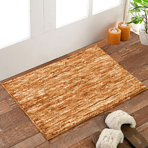 VTI Home Collection Milange Macrofibre Tufted Door/Floor/Bath Mat With Anti-Skid Rubber Backing - Soft, Durable & Washable, 1 pc  