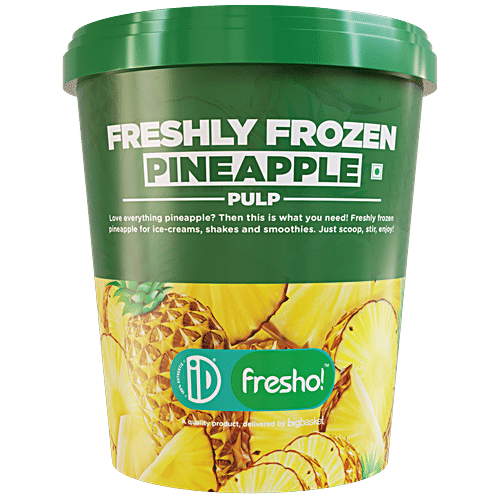 iD fresho! Pineapple Fruit Pulp - Frozen Dessert, 500 g Tub