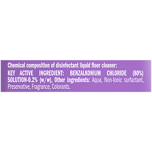 Mr. Muscle Disinfectant Floor Cleaner Liquid - Lavender, Kills 99.9% Germs, 1 L  Cleans, Freshens & Restores Shiny Floor