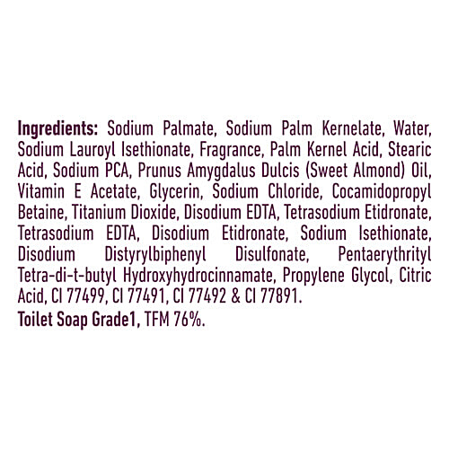 Bajaj Almond Drops Moisturising Soap - With Vitamin E, For Soft & Glowing Skin, 125 g (Pack of 5) Sulphate Free, Paraben Free, Free From Toxins